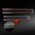Set di 4 adesivi decorativi in fibra di carbonio per pannelli portiera auto SEAT Leon 2005-2012, lato guidatore sinistro e destro., Door Panel