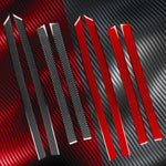 Set di 4 adesivi decorativi in fibra di carbonio per pannelli portiera auto SEAT Leon 2005-2012, lato guidatore sinistro e destro., Door Panel