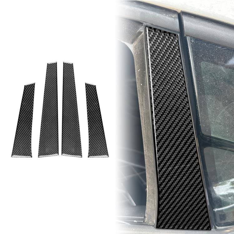 Set 4 adesivi fibra di carbonio montante B Seat Leon 2005-2012