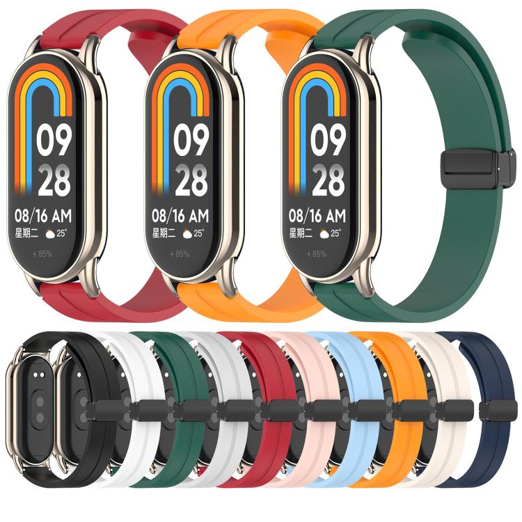 Cinturino per orologio in silicone con fibbia pieghevole xDfind, For Xiaomi Smart Band 10 / 9 / 8 / NFC