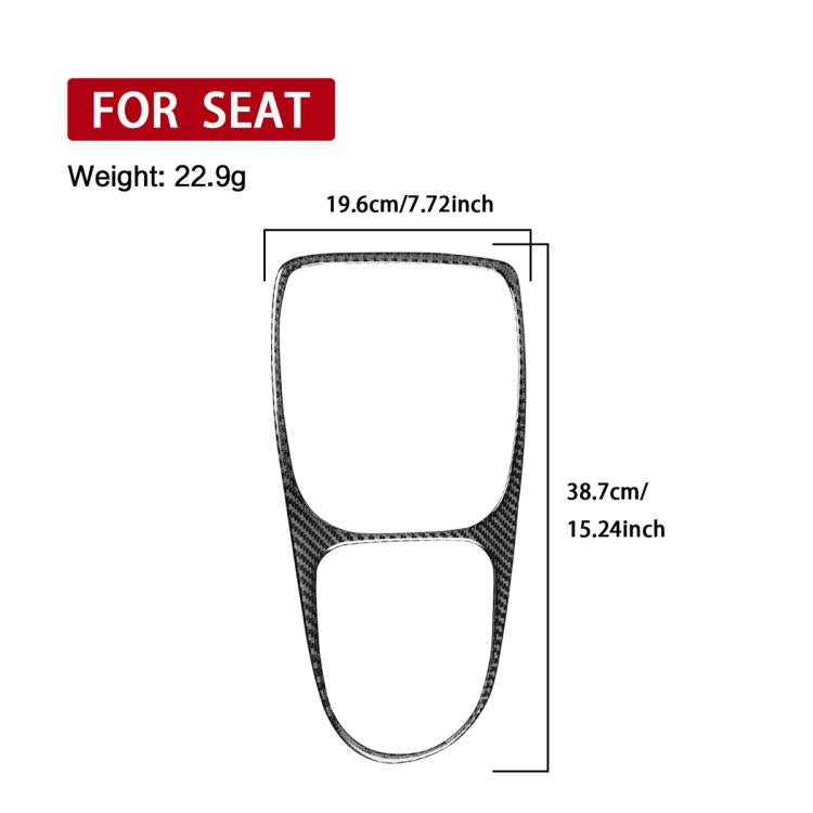 Adesivo decorativo in fibra di carbonio per la cornice del cambio dell'auto per SEAT Leon 2005-2012, lato guidatore sinistro e destro., Gear Shift Frame