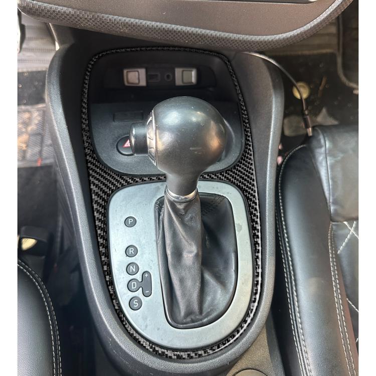 Adesivo decorativo in fibra di carbonio per la cornice del cambio dell'auto per SEAT Leon 2005-2012, lato guidatore sinistro e destro., Gear Shift Frame