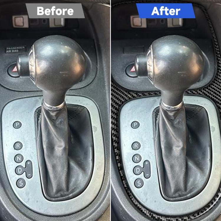 Adesivo decorativo in fibra di carbonio per la cornice del cambio dell'auto per SEAT Leon 2005-2012, lato guidatore sinistro e destro., Gear Shift Frame