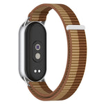 Cinturino per orologio xDfind con connettore in metallo e passante in nylon intrecciato., For Xiaomi Smart Band 10 / 9 / 8 / NFC
