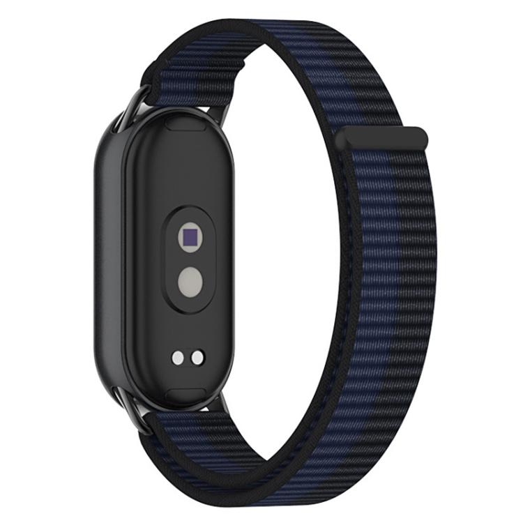 Cinturino per orologio xDfind con connettore in metallo e passante in nylon intrecciato., For Xiaomi Smart Band 10 / 9 / 8 / NFC