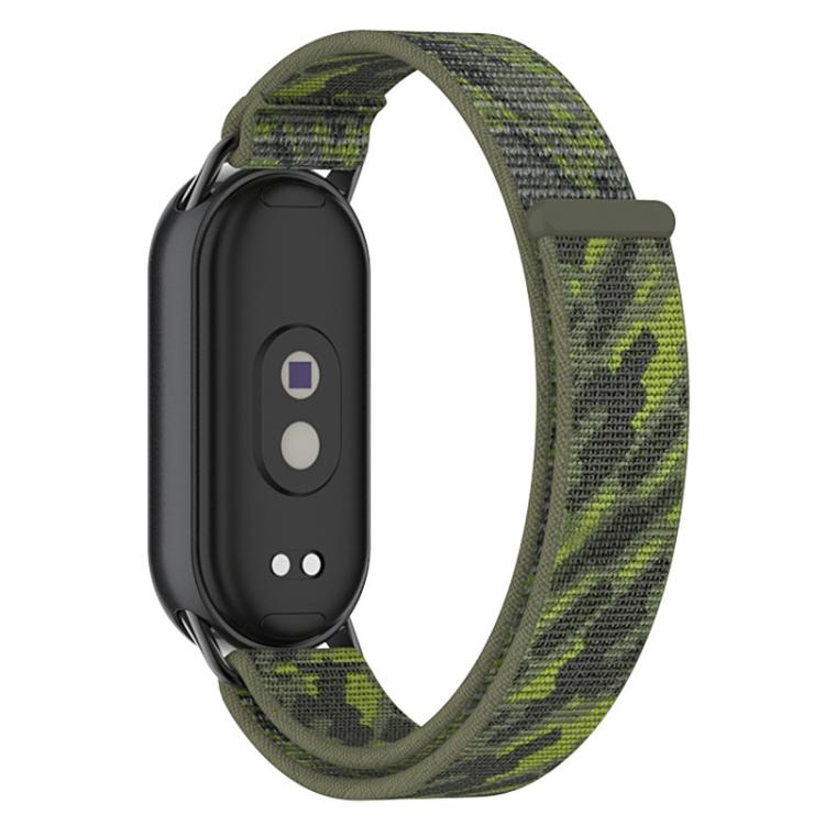 Cinturino per orologio xDfind con connettore in metallo e passante in nylon intrecciato., For Xiaomi Smart Band 10 / 9 / 8 / NFC
