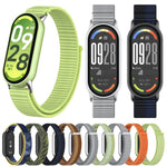 Cinturino per orologio xDfind con connettore in metallo e passante in nylon intrecciato., For Xiaomi Smart Band 10 / 9 / 8 / NFC
