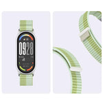 Cinturino per orologio xDfind con connettore in metallo e passante in nylon intrecciato., For Xiaomi Smart Band 10 / 9 / 8 / NFC