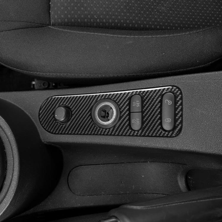 Pannello di regolazione dello specchietto retrovisore auto in fibra di carbonio con adesivo decorativo B per SEAT Leon 2005-2012, lato guidatore sinistro e destro, Rear Mirror Adjustment Panel B