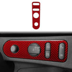Pannello di regolazione dello specchietto retrovisore auto in fibra di carbonio con adesivo decorativo B per SEAT Leon 2005-2012, lato guidatore sinistro e destro, Rear Mirror Adjustment Panel B