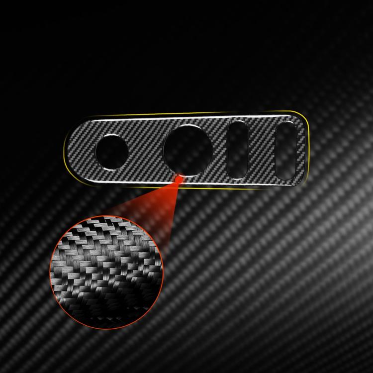 Pannello di regolazione dello specchietto retrovisore auto in fibra di carbonio con adesivo decorativo B per SEAT Leon 2005-2012, lato guidatore sinistro e destro, Rear Mirror Adjustment Panel B