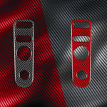 Pannello di regolazione dello specchietto retrovisore auto in fibra di carbonio con adesivo decorativo B per SEAT Leon 2005-2012, lato guidatore sinistro e destro, Rear Mirror Adjustment Panel B
