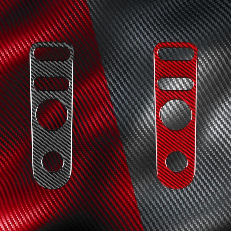 Pannello di regolazione dello specchietto retrovisore auto in fibra di carbonio con adesivo decorativo B per SEAT Leon 2005-2012, lato guidatore sinistro e destro, Rear Mirror Adjustment Panel B