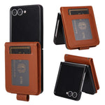 Custodia per telefono in pelle multifunzionale con 3 scomparti per carte., For Galaxy Z Flip8 5G, For Galaxy Z Fold7 5G, For Galaxy Z Flip7 5G