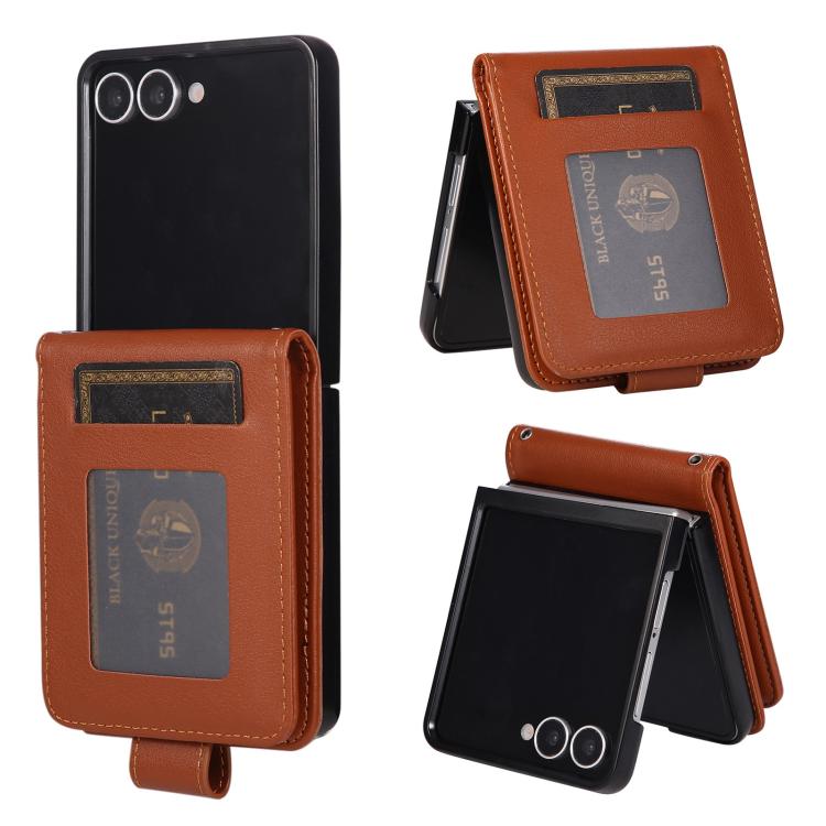Custodia per telefono in pelle multifunzionale con 3 scomparti per carte., For Galaxy Z Flip8 5G, For Galaxy Z Fold7 5G, For Galaxy Z Flip7 5G