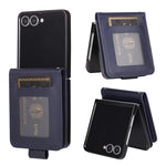 Custodia per telefono in pelle multifunzionale con 3 scomparti per carte., For Galaxy Z Flip8 5G, For Galaxy Z Fold7 5G, For Galaxy Z Flip7 5G