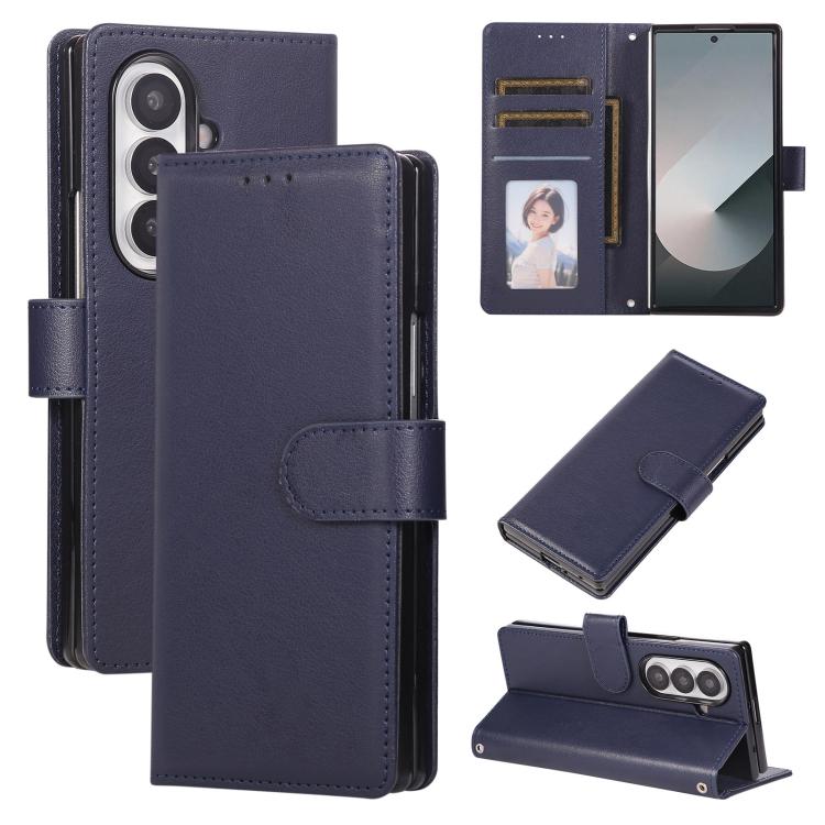Custodia per telefono in pelle multifunzionale con 3 scomparti per carte., For Galaxy Z Flip8 5G, For Galaxy Z Fold7 5G, For Galaxy Z Flip7 5G