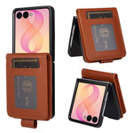 Custodia per telefono in pelle multifunzionale con 3 scomparti per carte., For Galaxy Z Flip8 5G, For Galaxy Z Fold7 5G, For Galaxy Z Flip7 5G