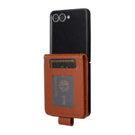 Custodia per telefono in pelle multifunzionale con 3 scomparti per carte., For Galaxy Z Flip8 5G, For Galaxy Z Fold7 5G, For Galaxy Z Flip7 5G