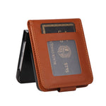 Custodia per telefono in pelle multifunzionale con 3 scomparti per carte., For Galaxy Z Flip8 5G, For Galaxy Z Fold7 5G, For Galaxy Z Flip7 5G