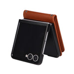 Custodia per telefono in pelle multifunzionale con 3 scomparti per carte., For Galaxy Z Flip8 5G, For Galaxy Z Fold7 5G, For Galaxy Z Flip7 5G