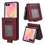 Custodia per telefono in pelle multifunzionale con 3 scomparti per carte., For Galaxy Z Flip8 5G, For Galaxy Z Fold7 5G, For Galaxy Z Flip7 5G