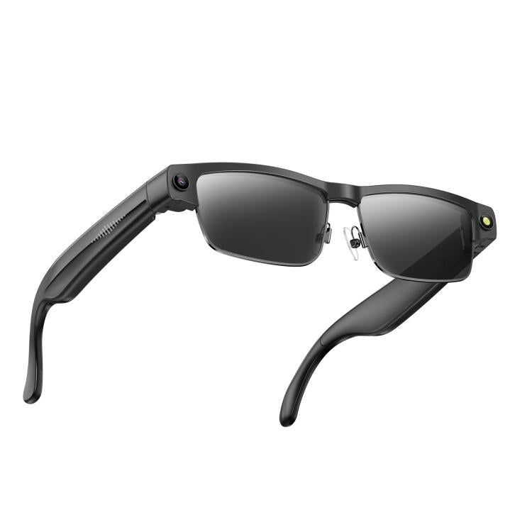 Occhiali intelligenti L802 con fotocamera HD da 8 MP, registrazione video, trasmissione Wi-Fi, intelligenza artificiale, assistente vocale intelligente, cuffie indossabili intelligenti.