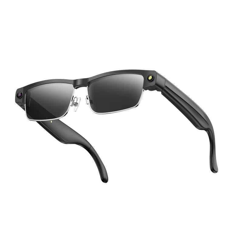 Occhiali intelligenti L802 con fotocamera HD da 8 MP, registrazione video, trasmissione Wi-Fi, intelligenza artificiale, assistente vocale intelligente, cuffie indossabili intelligenti.