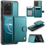 JEEHOOD J09 Portafoglio con fibbia, custodia per telefono in pelle con protezione magnetica MagSafe e RFID., For Samsung Galaxy S20 Ultra 5G, For Samsung Galaxy S20, For Samsung Galaxy S20+