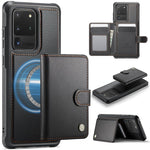 JEEHOOD J09 Portafoglio con fibbia, custodia per telefono in pelle con protezione magnetica MagSafe e RFID., For Samsung Galaxy S20 Ultra 5G, For Samsung Galaxy S20, For Samsung Galaxy S20+