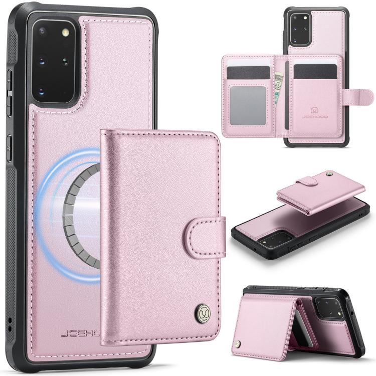 JEEHOOD J09 Portafoglio con fibbia, custodia per telefono in pelle con protezione magnetica MagSafe e RFID., For Samsung Galaxy S20 Ultra 5G, For Samsung Galaxy S20, For Samsung Galaxy S20+