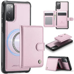 JEEHOOD J09 Portafoglio con fibbia, custodia per telefono in pelle con protezione magnetica MagSafe e RFID., For Samsung Galaxy S21 5G, For Samsung Galaxy S21+ 5G, For Samsung Galaxy S21 Ultra 5G, For Samsung Galaxy S20 FE