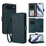 Portafoglio multi-carta con cerniera e motivo farfalla, amore e fiore, custodia per telefono in pelle, For iPhone 17, For iPhone Air, For iPhone 16 Pro Max