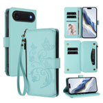 Portafoglio multi-carta con cerniera e motivo farfalla, amore e fiore, custodia per telefono in pelle, For iPhone 17, For iPhone Air, For iPhone 16 Pro Max