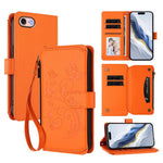 Portafoglio multi-carta con cerniera e motivo farfalla, amore e fiore, custodia per telefono in pelle, For iPhone 14 Pro, For iPhone 14 Pro Max, For iPhone 7 / 8 / SE 2022