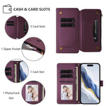 Portafoglio multi-carta con cerniera e motivo farfalla, amore e fiore, custodia per telefono in pelle, For iPhone 11 Pro Max, For iPhone 11, For iPhone 11 Pro