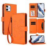 Portafoglio multi-carta con cerniera e motivo farfalla, amore e fiore, custodia per telefono in pelle, For iPhone 11 Pro Max, For iPhone 11, For iPhone 11 Pro