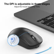 ZGA Sky Drill Dual Modes 2.4G BT5.0 Wireless Mouse