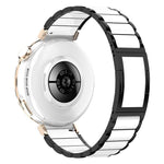 Cinturino per orologio in acciaio inossidabile con fibbia pieghevole a sgancio rapido in ceramica., 18mm
