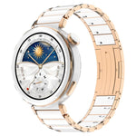 Cinturino per orologio in acciaio inossidabile con fibbia pieghevole a sgancio rapido in ceramica., 18mm
