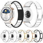 Cinturino per orologio in acciaio inossidabile con fibbia pieghevole a sgancio rapido in ceramica., 18mm