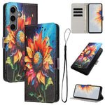 Custodia per telefono in pelle con motivo a colori, For Samsung Galaxy S26 5G, For Samsung Galaxy S25 FE 5G, For Samsung Galaxy S25 Edge 5G