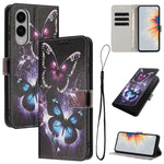 Custodia per telefono in pelle con motivo a colori, For Samsung Galaxy S26 5G, For Samsung Galaxy S25 FE 5G, For Samsung Galaxy S25 Edge 5G