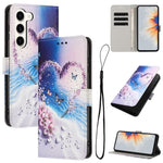 Custodia per telefono in pelle con motivo a colori, For Samsung Galaxy S23 Ultra 5G, For Samsung Galaxy S23+ 5G, For Samsung Galaxy S23 5G