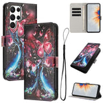 Custodia per telefono in pelle con motivo a colori, For Samsung Galaxy S20 FE, For Samsung Galaxy S22 Ultra 5G, For Samsung Galaxy S22+ 5G