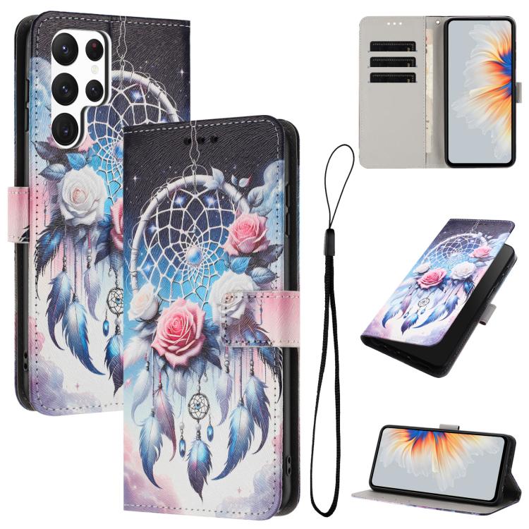 Custodia per telefono in pelle con motivo a colori, For Samsung Galaxy S20 FE, For Samsung Galaxy S22 Ultra 5G, For Samsung Galaxy S22+ 5G