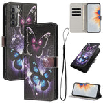 Custodia per telefono in pelle con motivo a colori, For Samsung Galaxy S22 5G, For Samsung Galaxy S21 FE 5G, For Samsung Galaxy S21 5G