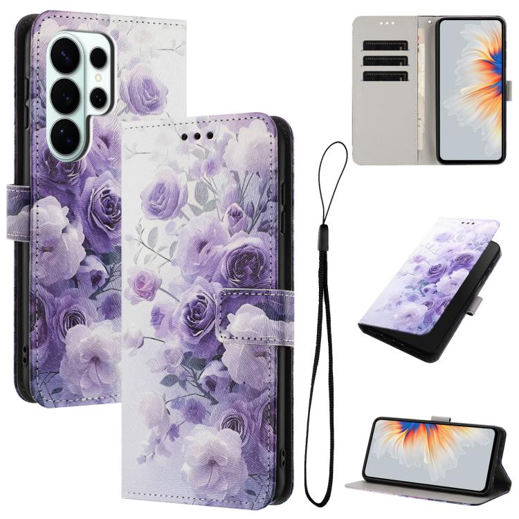 Custodia per telefono in pelle con motivo a colori, For Galaxy S26 FE 5G, For Samsung Galaxy S26+ 5G, For Samsung Galaxy S26 Ultra 5G