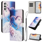 Custodia per telefono in pelle con motivo a colori, For Galaxy S26 FE 5G, For Samsung Galaxy S26+ 5G, For Samsung Galaxy S26 Ultra 5G