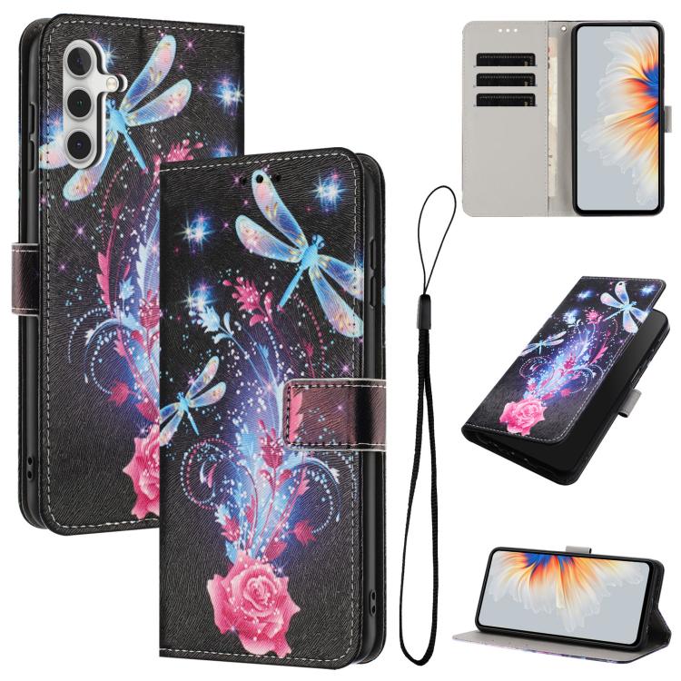 Custodia per telefono in pelle con motivo a colori, For Galaxy S26 FE 5G, For Samsung Galaxy S26+ 5G, For Samsung Galaxy S26 Ultra 5G
